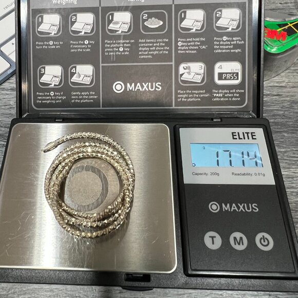 18 3/16th" Italian Sterling Silver Necklace - Picture 2 of 7